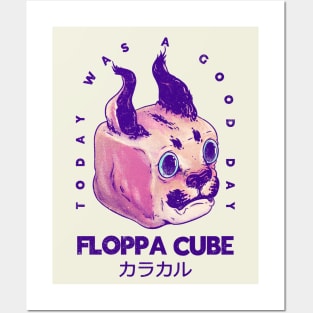 Floppa Cube - Today Was A Good Day | Flop Flop Happy Floppa Friday |  Racist War Crime Fun | Original Fanart Fan Art Posters and Art